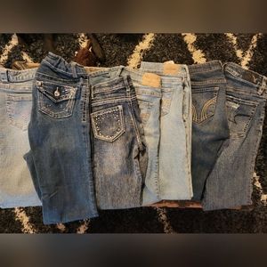 Girls jeans lot 10/12 Hollister,  abercrombie